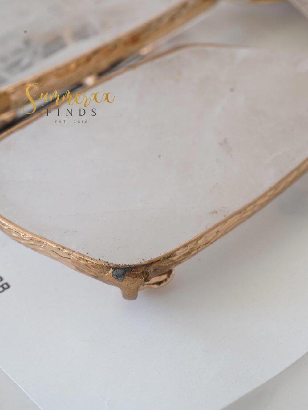 Anthropologie Nori Drop Earrings Clear Quartz - Picture 6 of 9